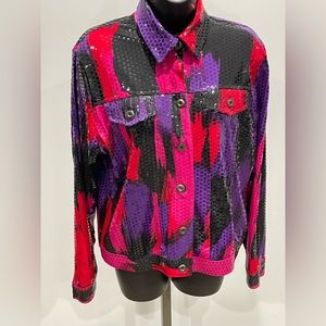 Multi Colored Shiny Jacket